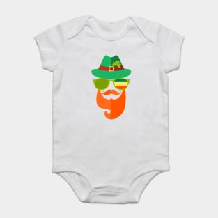 Irish Guy Character Saint Patricks Day Humor Baby Bodysuit